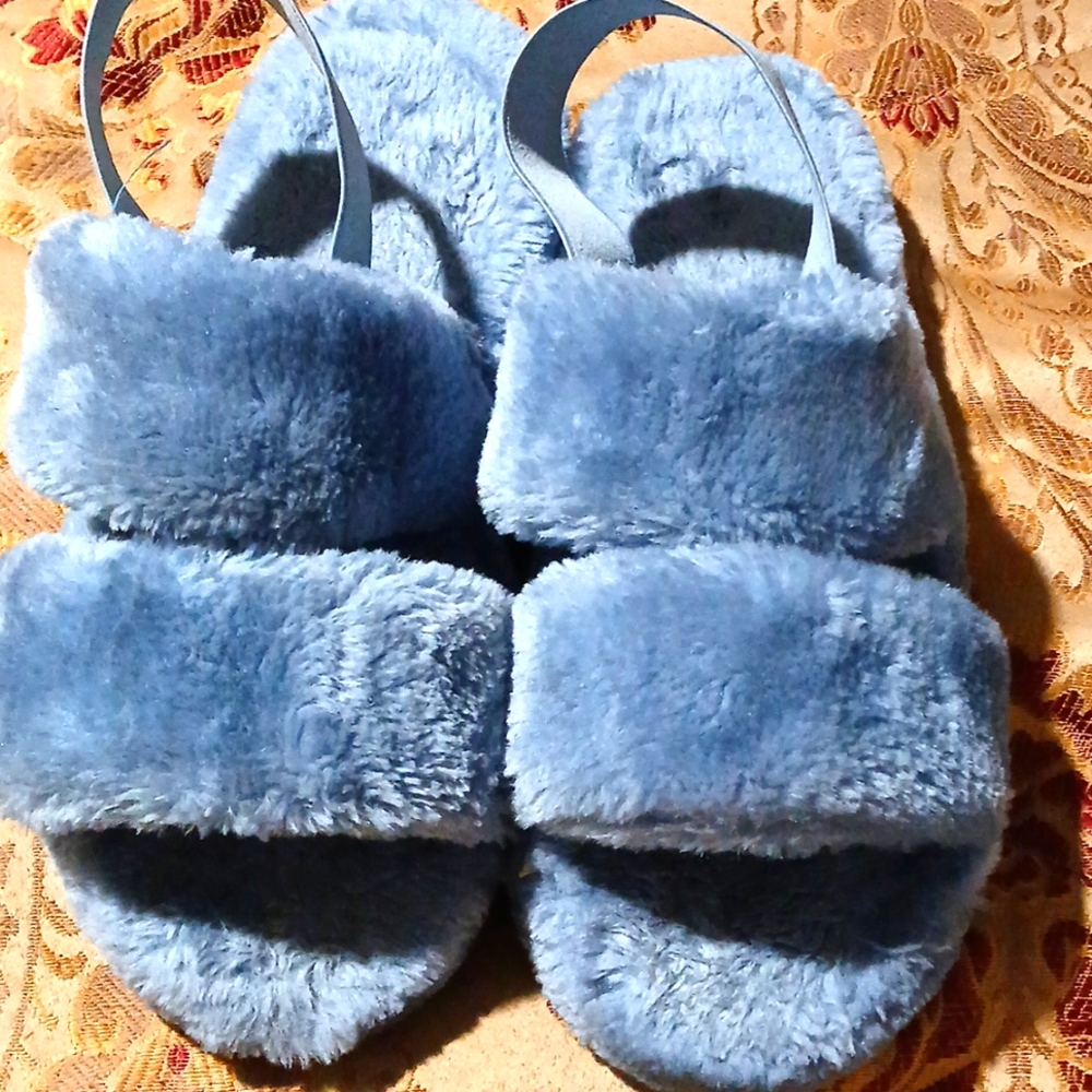 Blue slippers